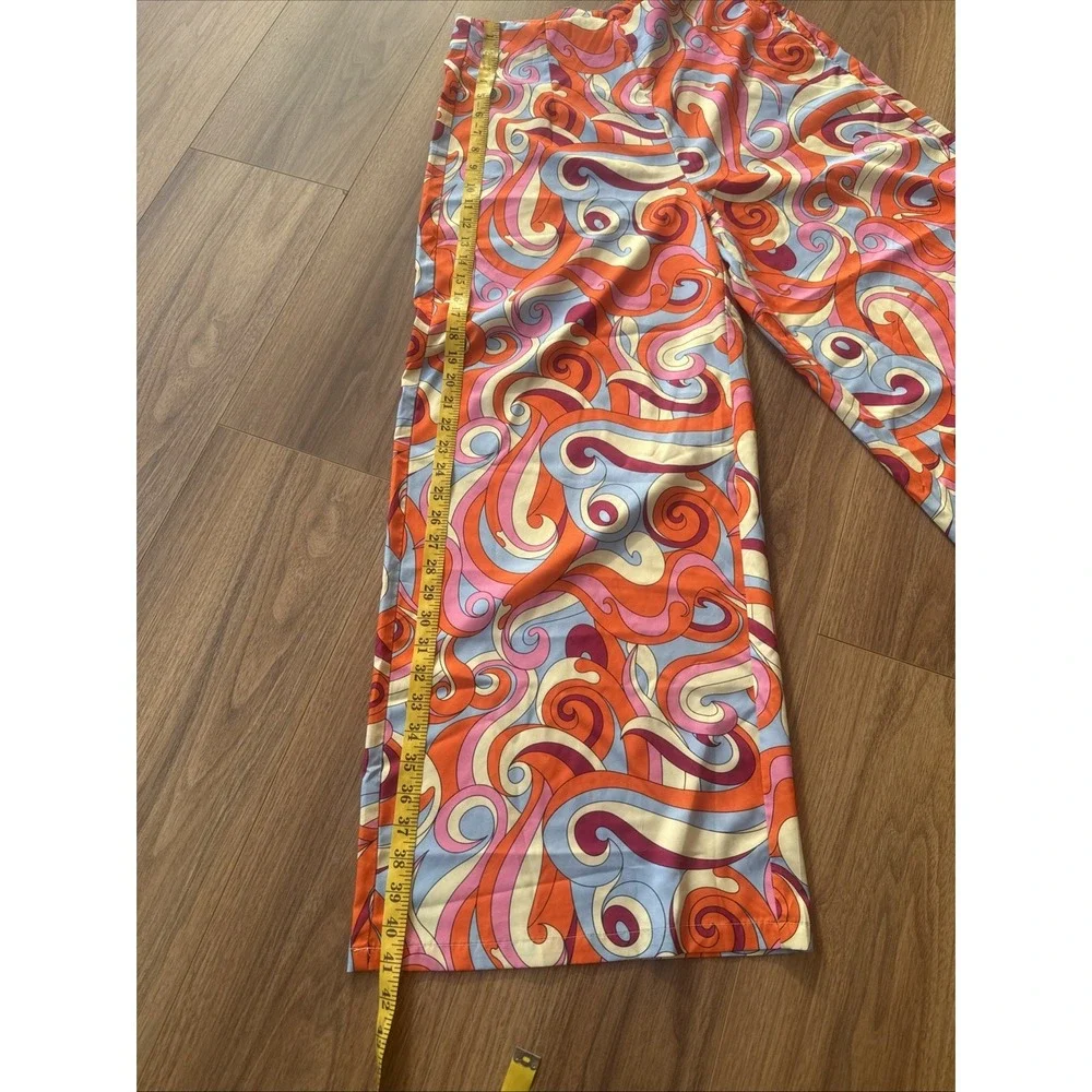 Cider Orange Floral Trousers Size‎ Large